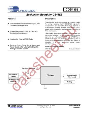 CDB4352 datasheet  